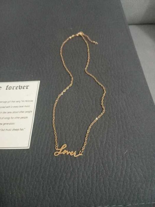 Colar Taylor Swift dourado - Lover