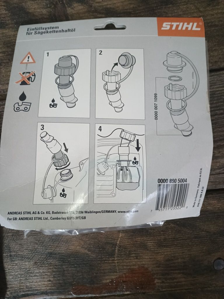 Lejek, system szybkiego napełniania STIHL