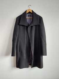 Męski płaszcz Zara rozmiar M czarny zamki jesień zima