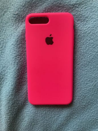 Чехол на 8 айфон Кислотно-розовый