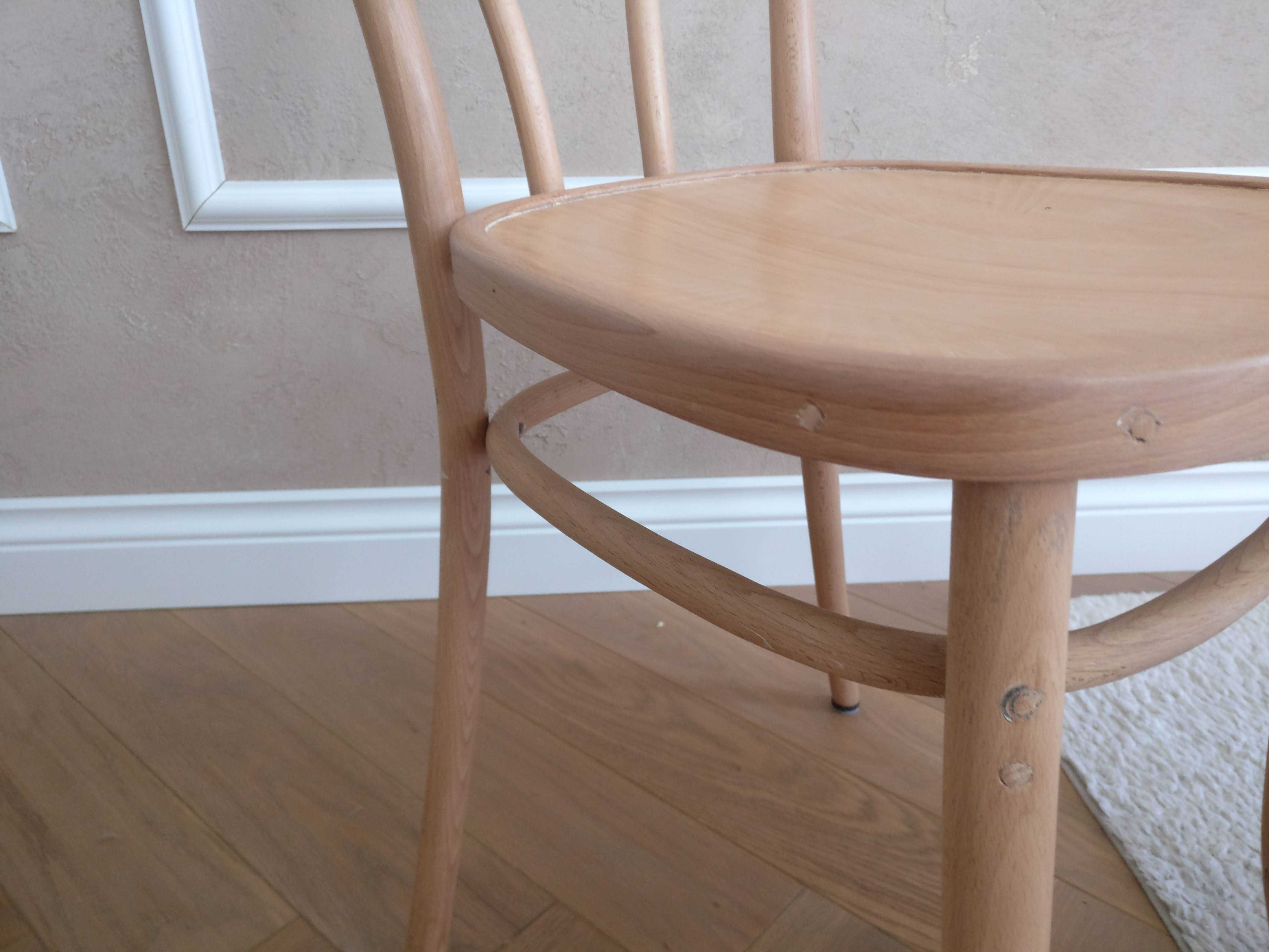 Krzesła gięte drewniane - po renowacji - komplet 4szt.