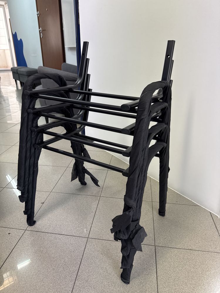 Conjunto de 8 cadeiras com pá/mesa para escola/formação/cursos