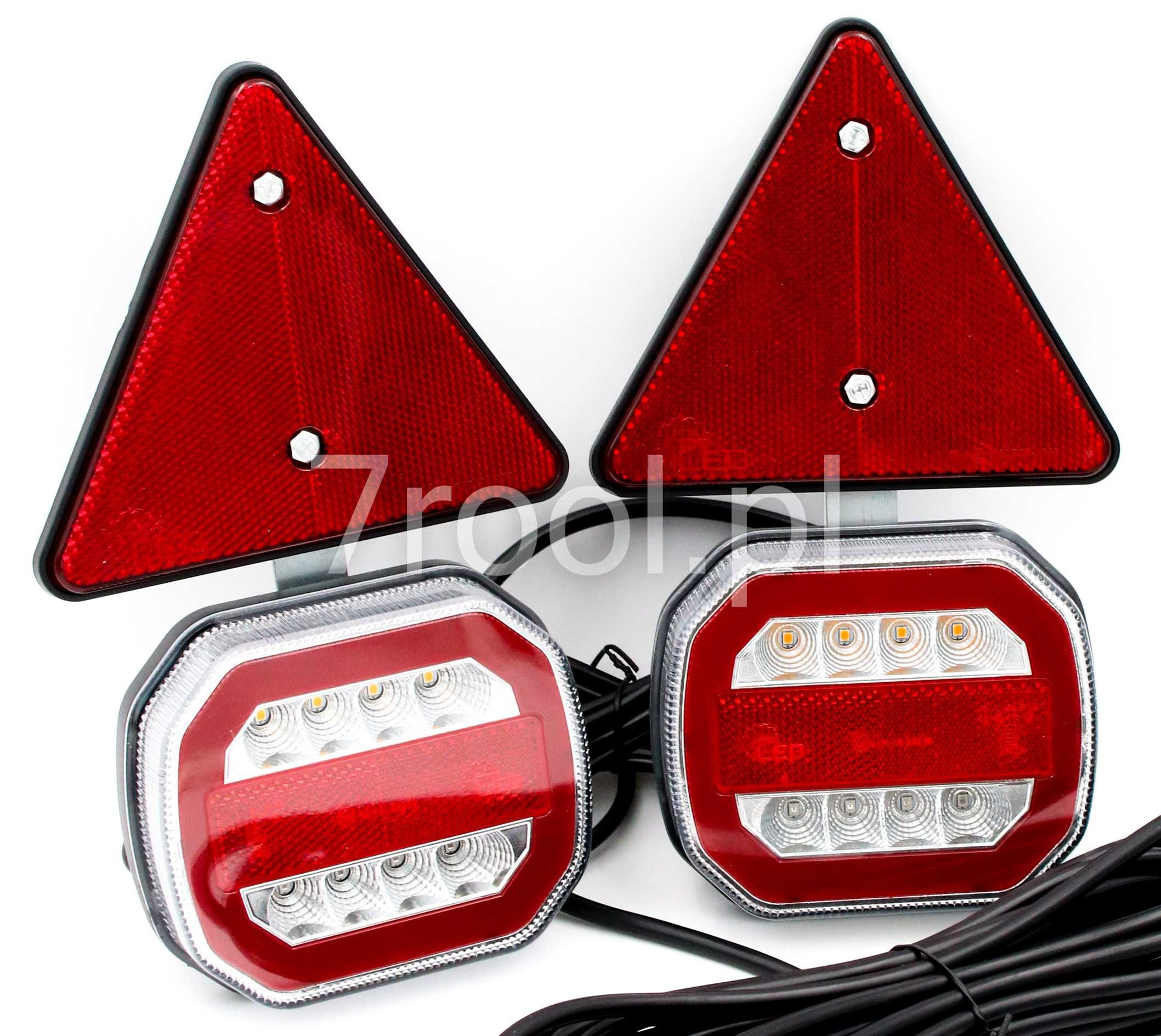 Zestaw Lamp LED neon z trójkątami