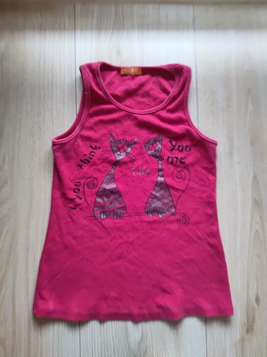 Bluzka koszulka top koty S 36