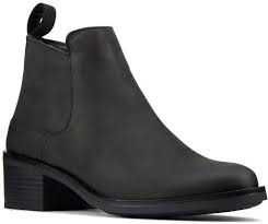 Botki Clarks Memi Zip Black Leather - roz.38 super stan