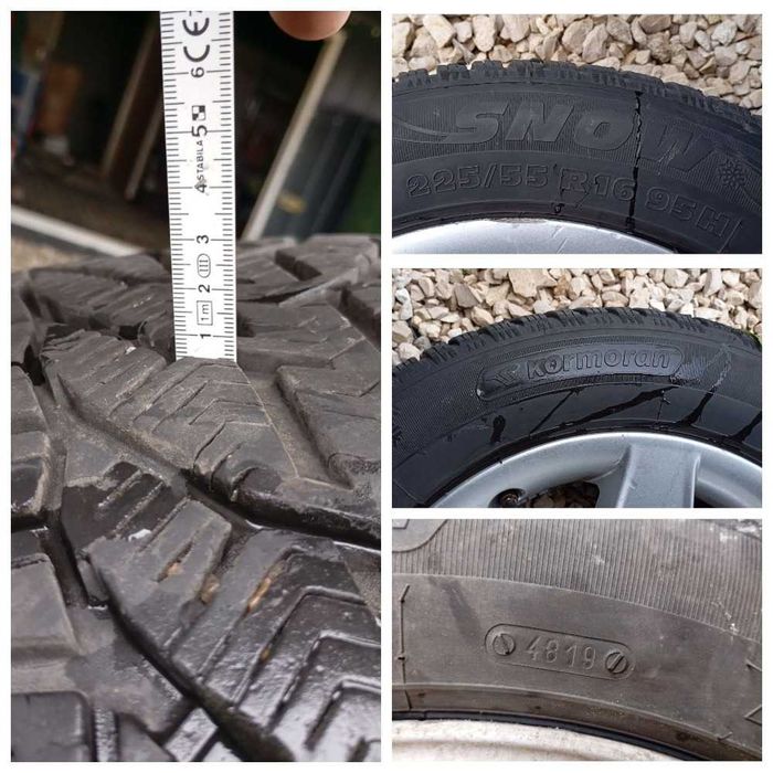 Alufelgi 16" BMW 5 E39 + opony zimowe 225x55x16