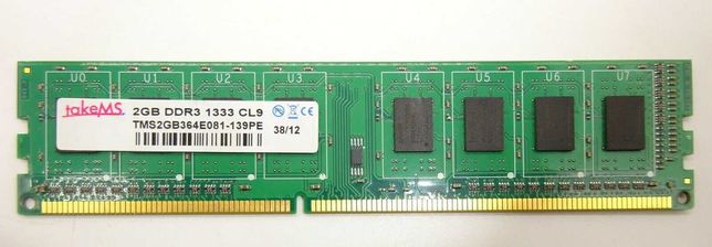 Оперативная память TakeMS DDR3 2 Gb 1333 MHz PC3-10600 CL9 DIMM для ПК