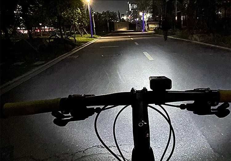Lampka rowerowa przód tył oświetlenie rowerowe latarka led usb