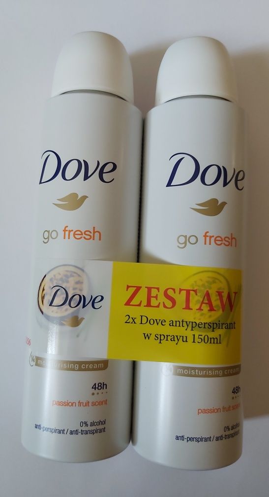 Dezodorant (antyprespirant) Dove Women Passion Fruit (2x150 ml)