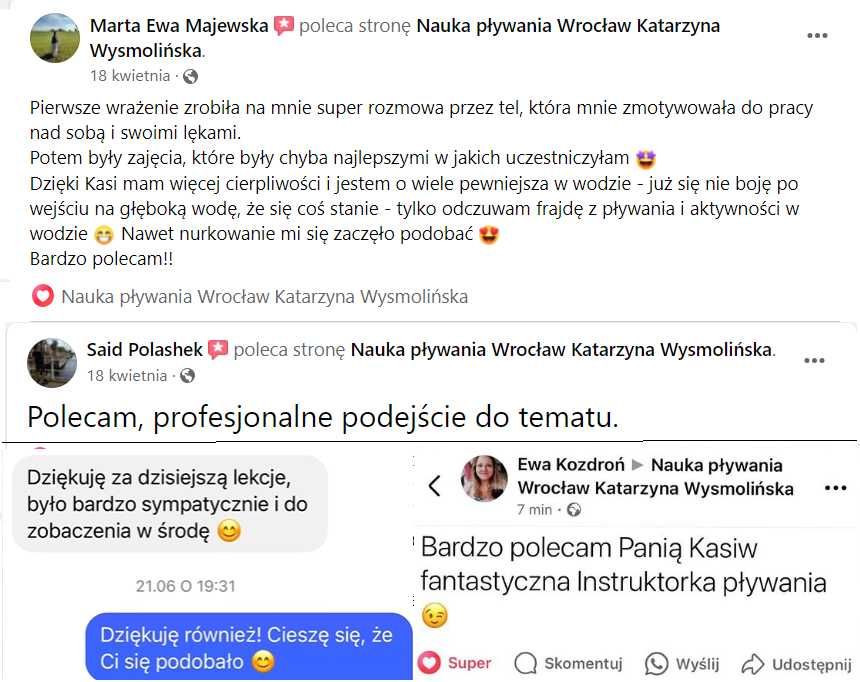 Nauka i doskonalenie pływania dla dorosłych niezależnie od wieku