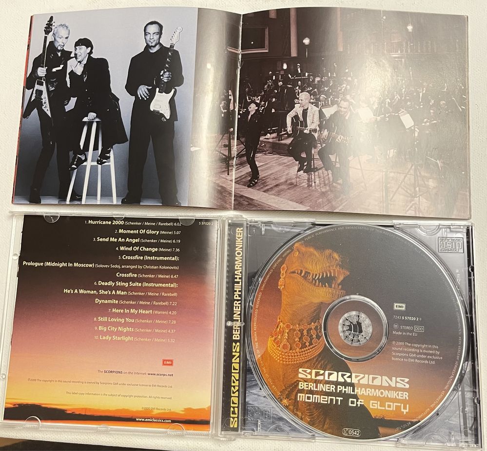 Scorpions Moment of glory Berliner filharmoniker cd + cd rom