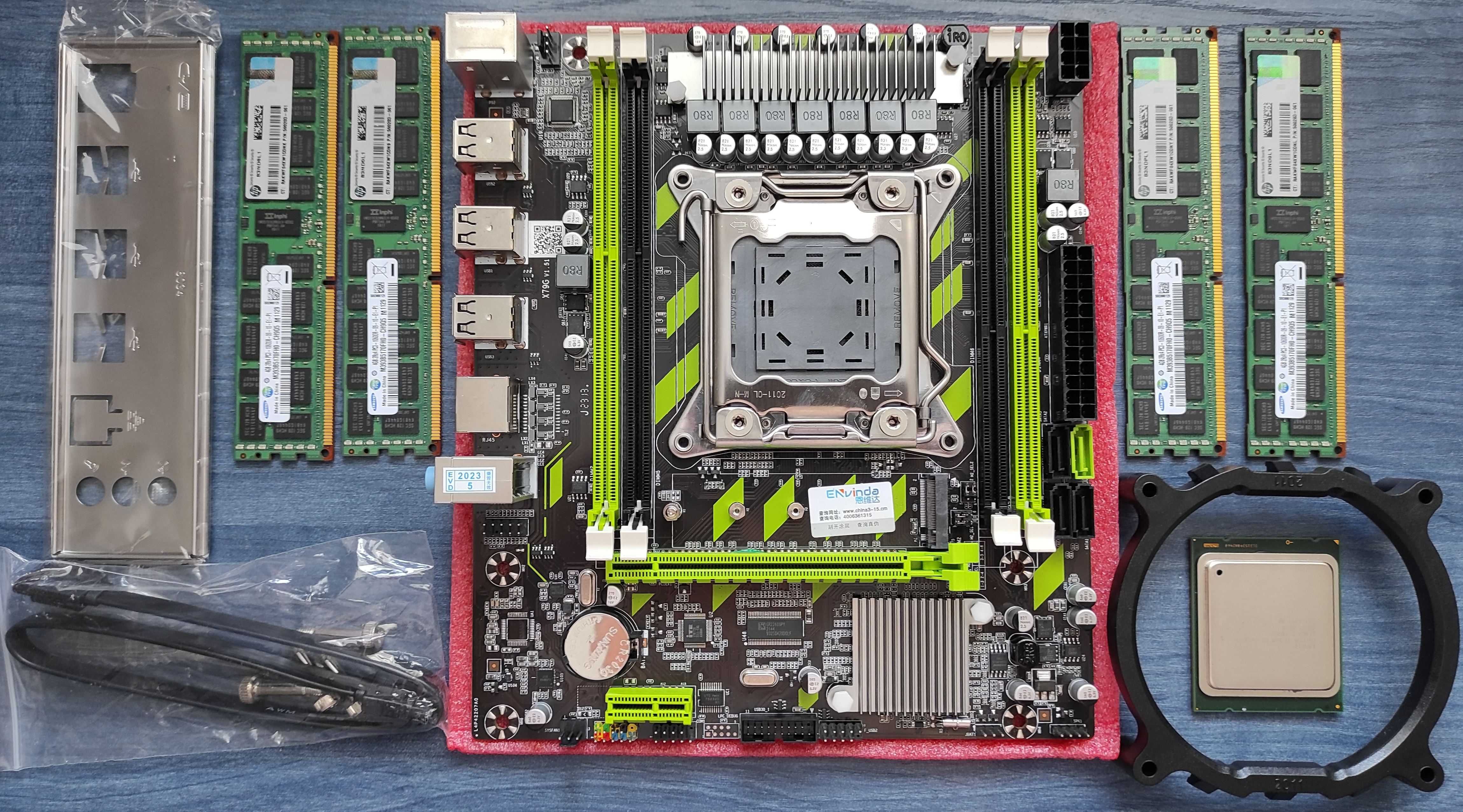Комплект Kllisre X79 & Xeon E5-2665, 2650v2, 2670v2, 2680v2  & 16Gb