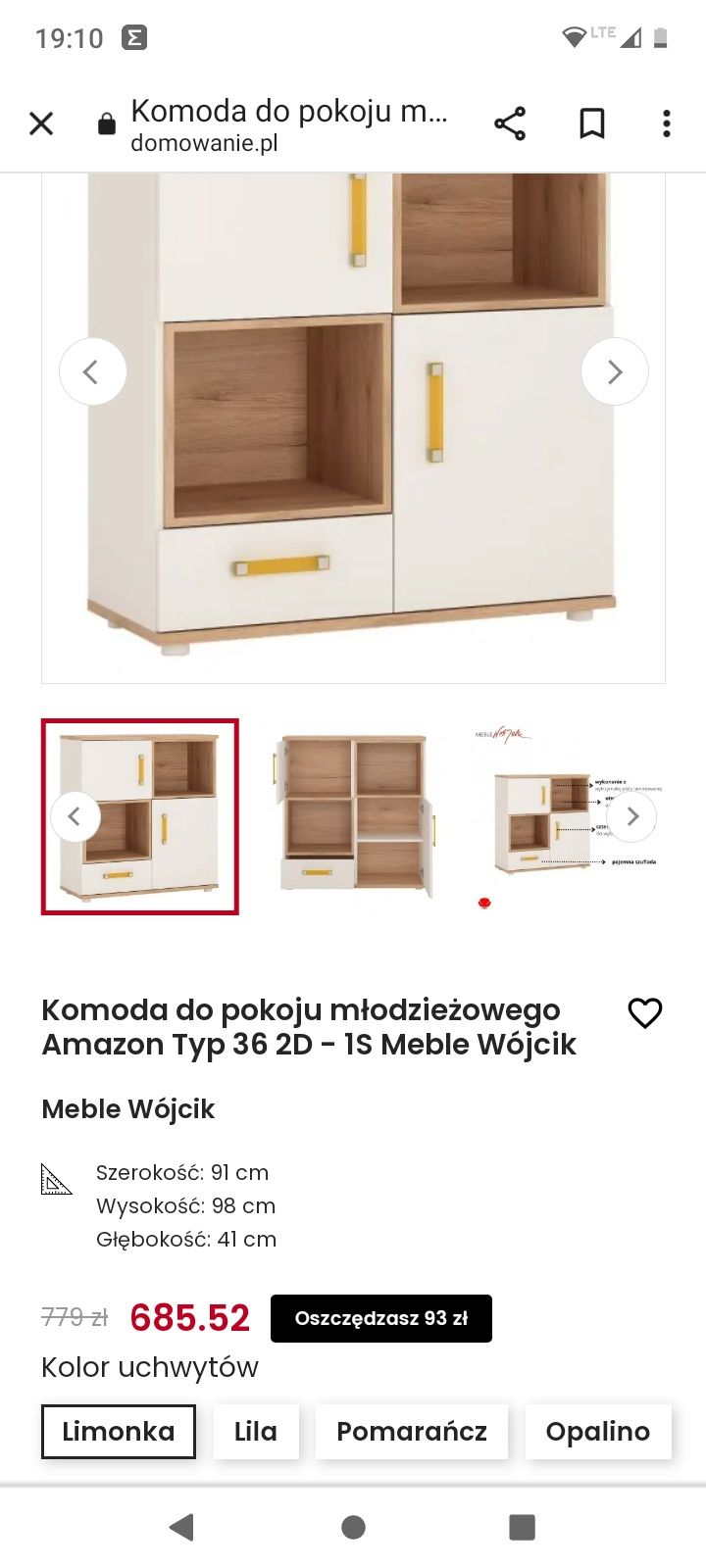 Meble Wójcik Amazon biurko gratis