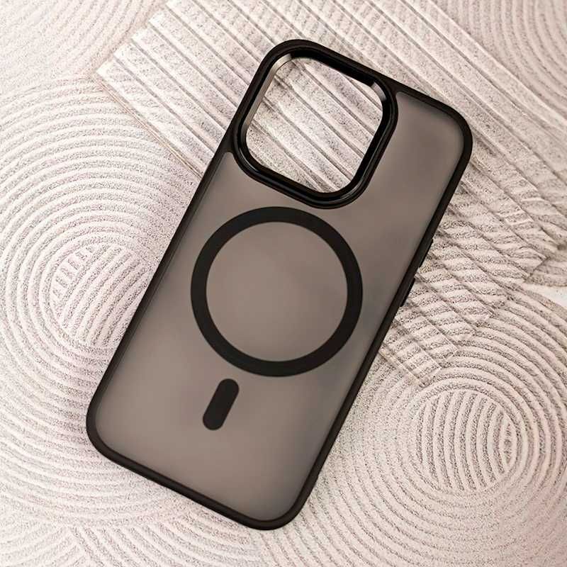 Etui Do iPhone 12 / 13 / 14 (Do Magsafe, Czarne Matowe, Wzmacniane)