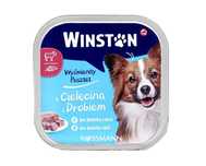 10 x WINSTON Karma dla psa Mokra Cielęcina Drób 150g