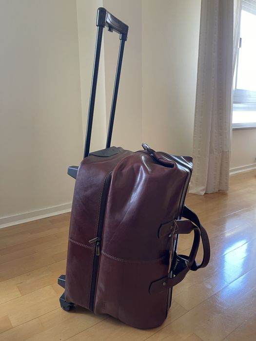 Mala de viagem de cabine em pele