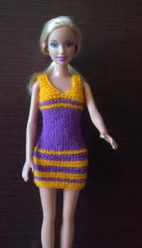 Sukienka, ubranko dla lalki Barbie