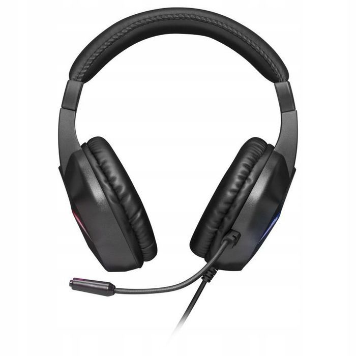 słuchawki nauszne mars gaming mh122 czarne mikrofon oświetlonie rgb