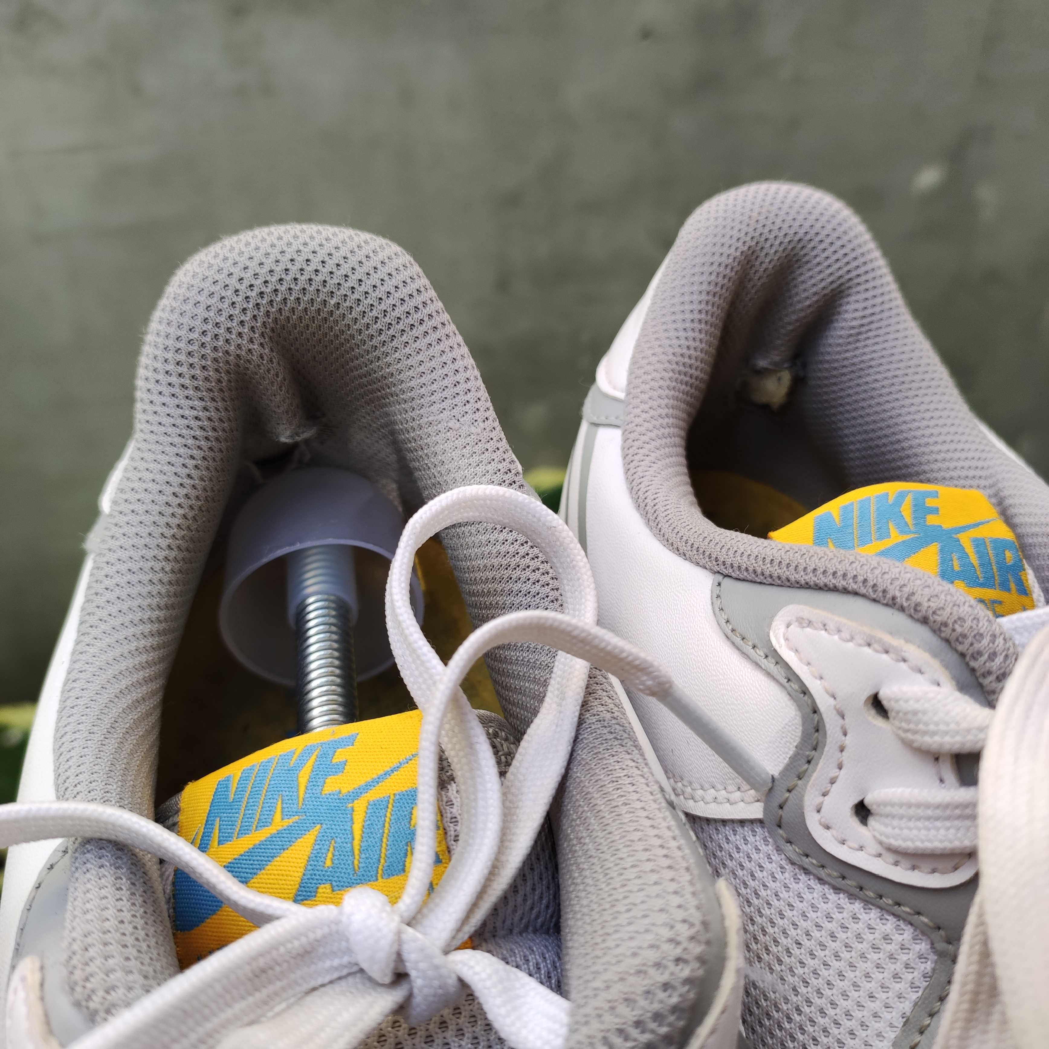 MĘSKIE Buty Nike AIR Force 1 Białe React Swoosh Skóra D/MS/X