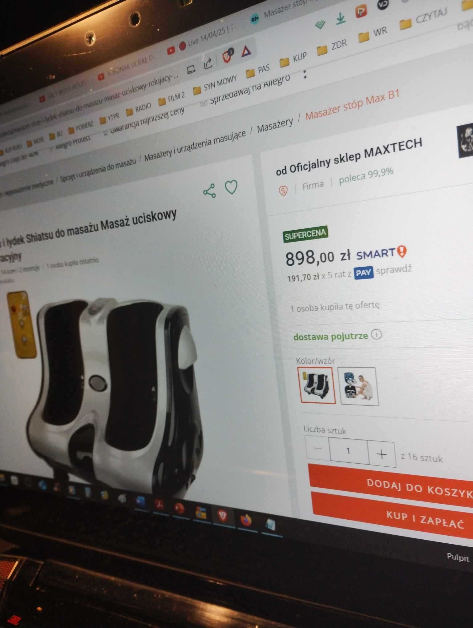 Masażer do stóp i łydek