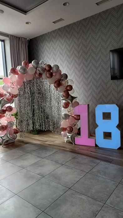 Wynajem cyfr 18 ( urodziny, roczek )
