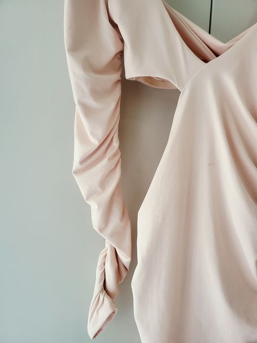 Oh Polly Rozm S Sexy Sukienka z Wycięciami Pudrowy Roz