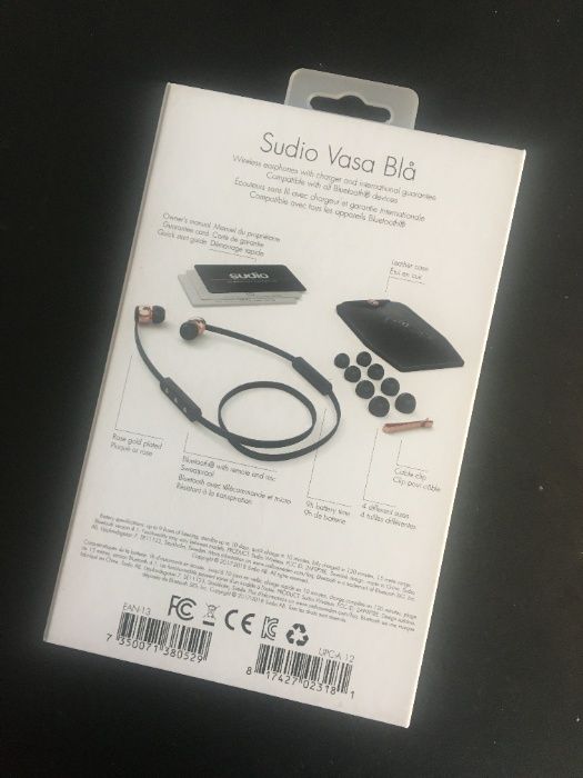 Troco Earphones bluetooth SUDIO VASA BLÅ