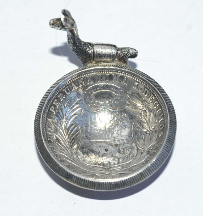 Ornamento em Prata do Peru, Moeda de 1924