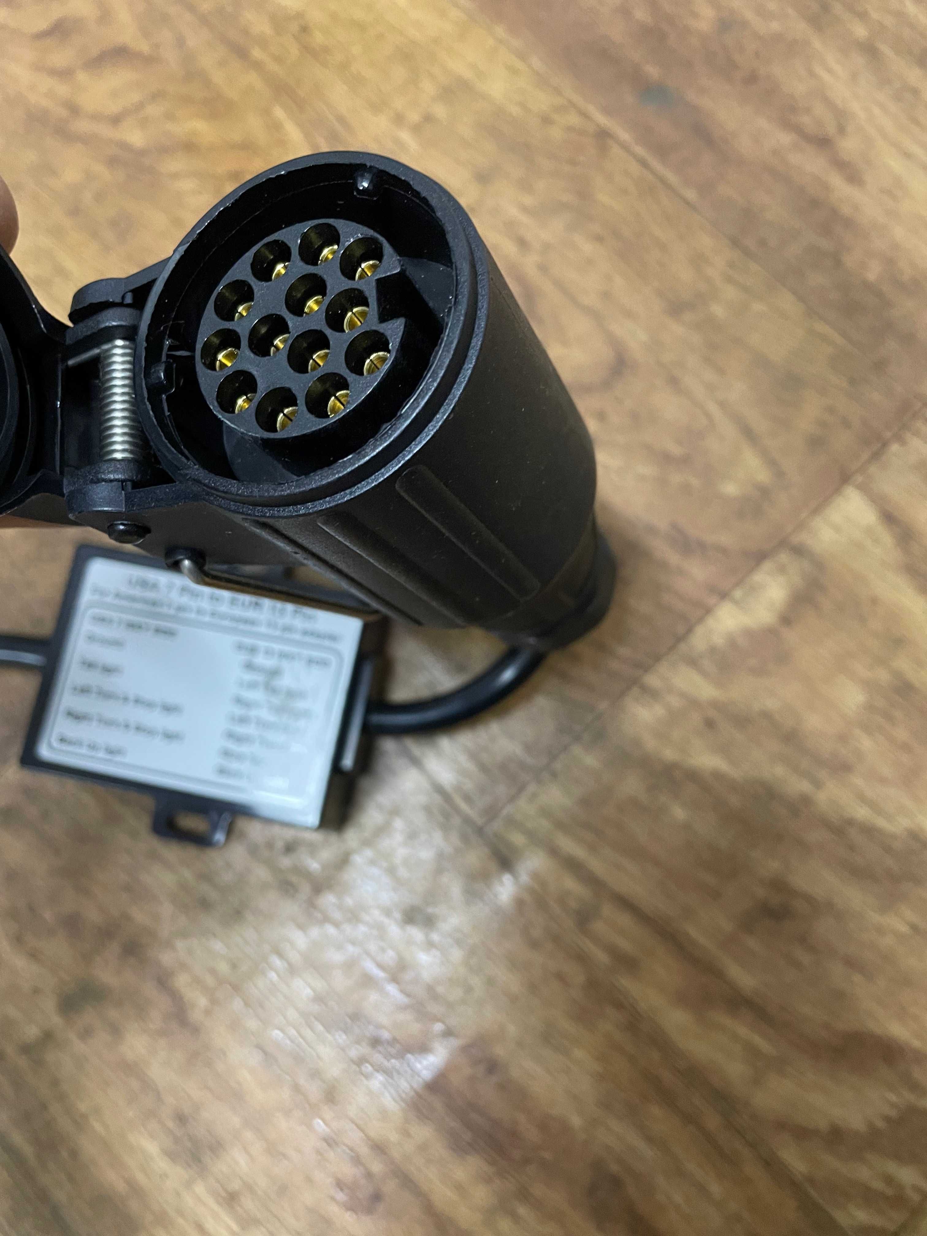 Adapter Przejściówka Haka USA 7 pin na EU 13 pin