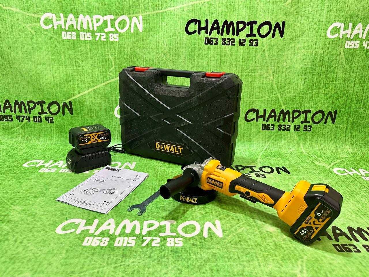 Акумуляторна Болгарка DeWALT DCG407 48V6A Безщіткова 7000об/хв 125круг