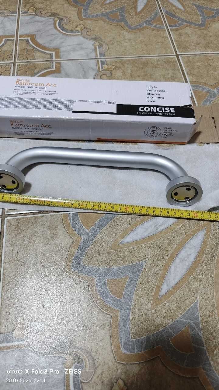 Uchwyt łazienkowy poręcz do wanny aluminium