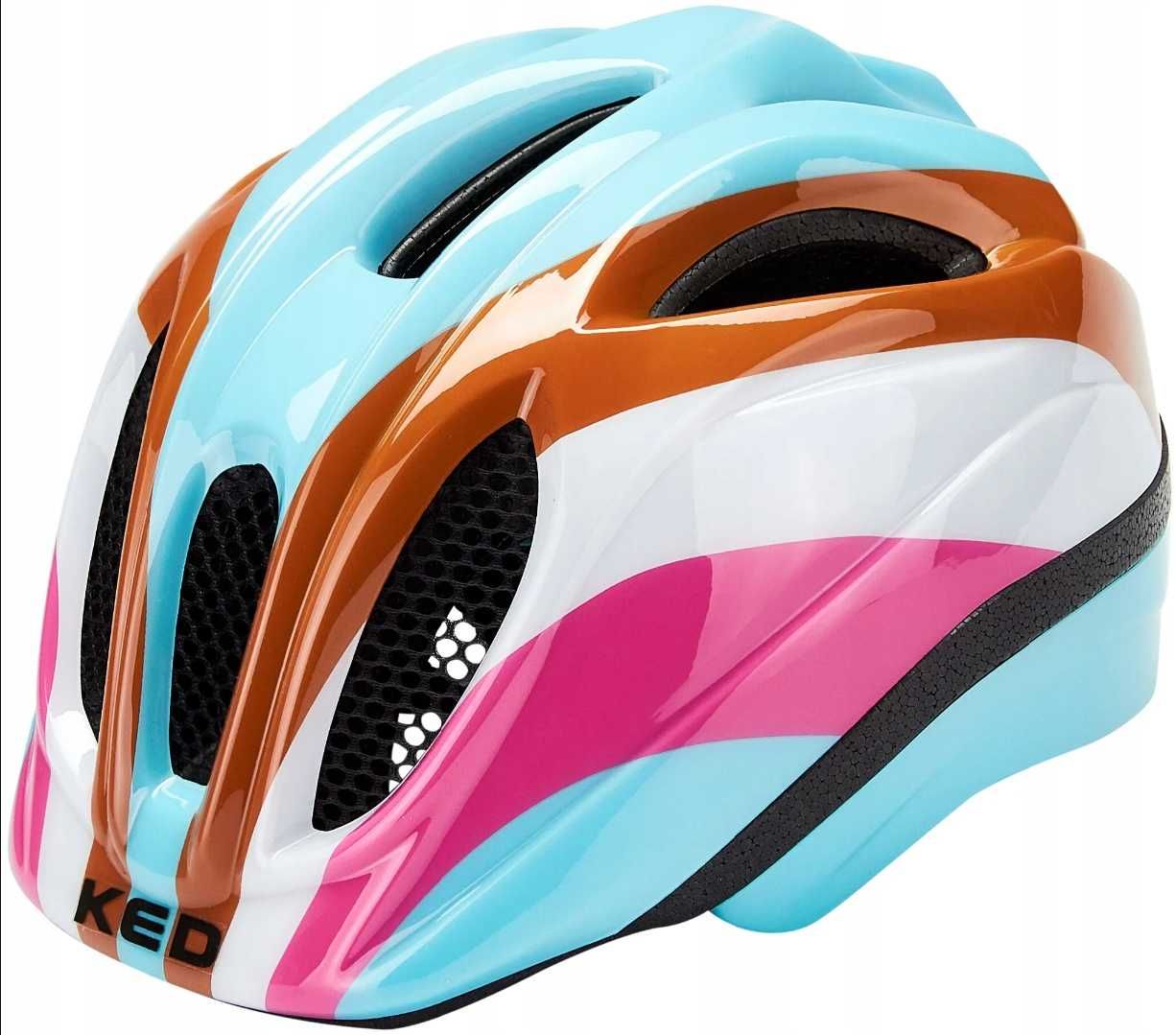 KASK Rowerowy Meggy II Trend tęczowy niebieski retro r. M 52-58 KK9