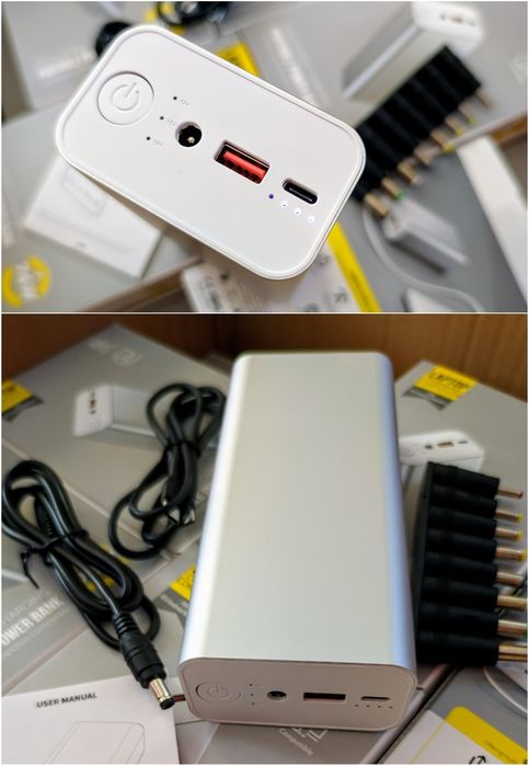 Якісні павербанки для ноутів/роутерів 76W 30000mАh+перехідники під все