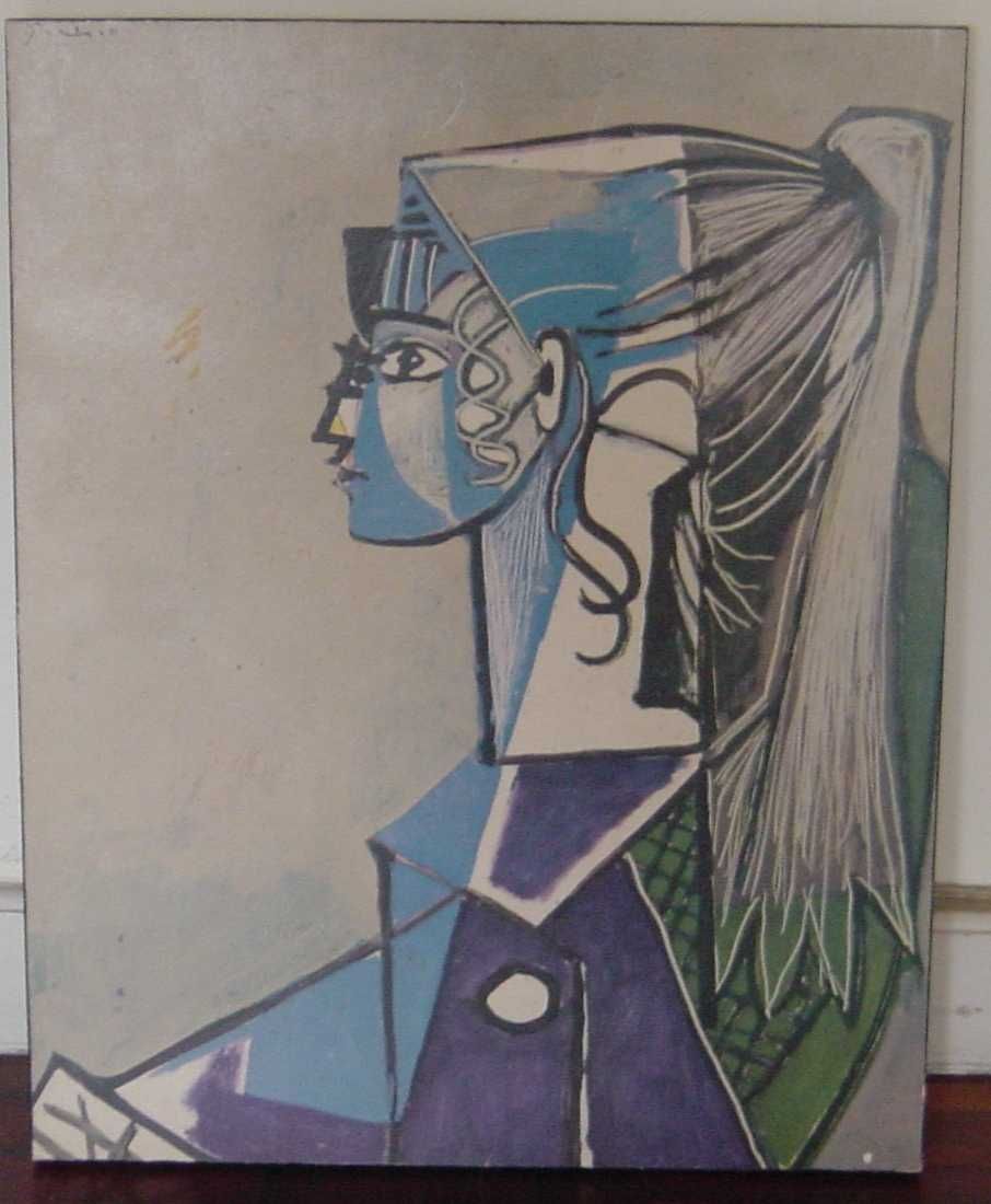 Quadro réplica de PICASSO (Anos 70) "Maternidade" (1905) período rosa
