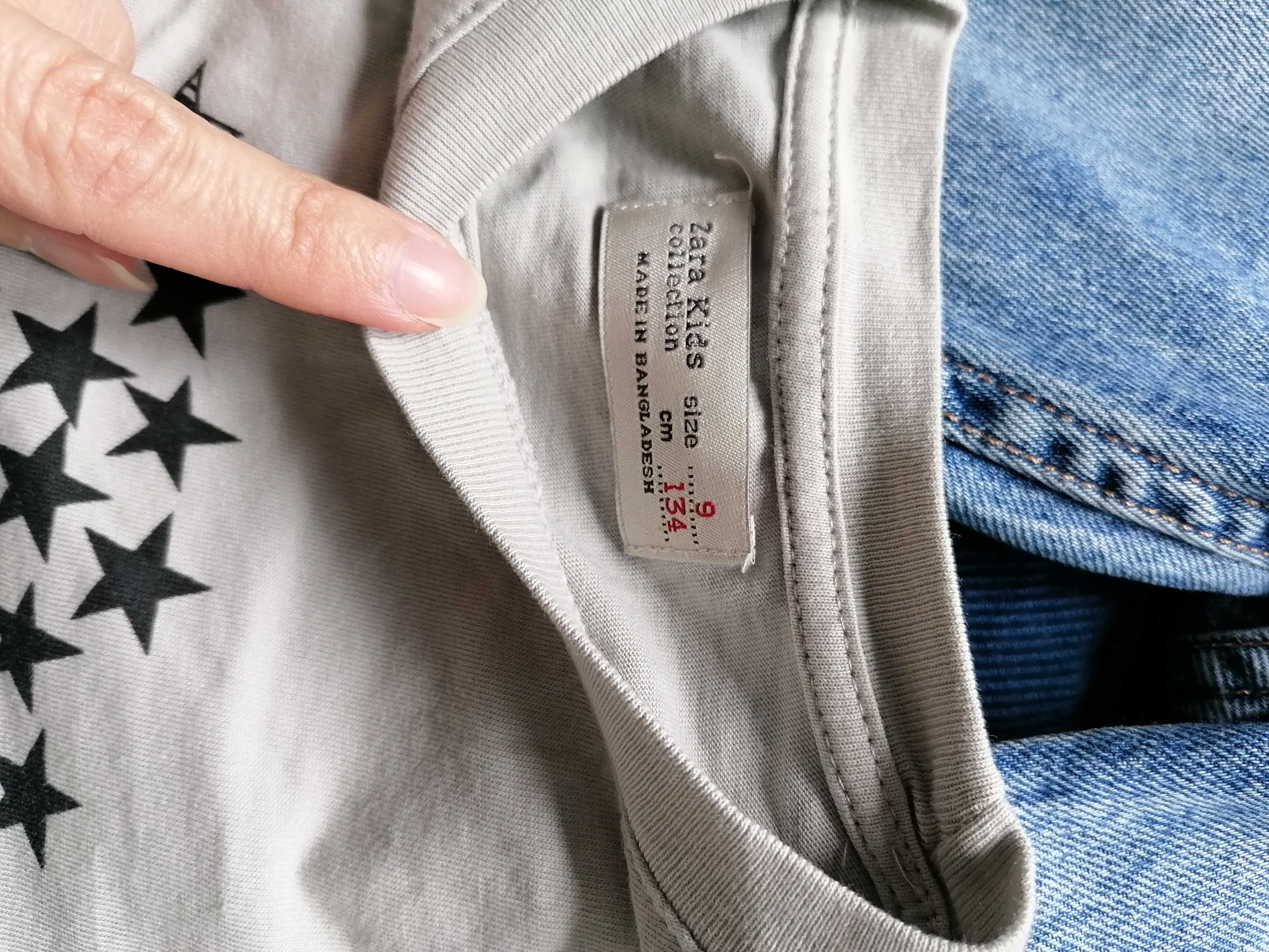 Paka, Zara, Reserved, H&m Spodnie, spodenki, bluzki dla chłop 134-140