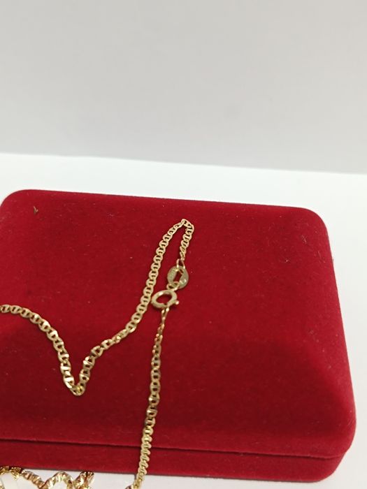 Złoty łańcuszek splot Gucci dł.50cm, złoto próby 585