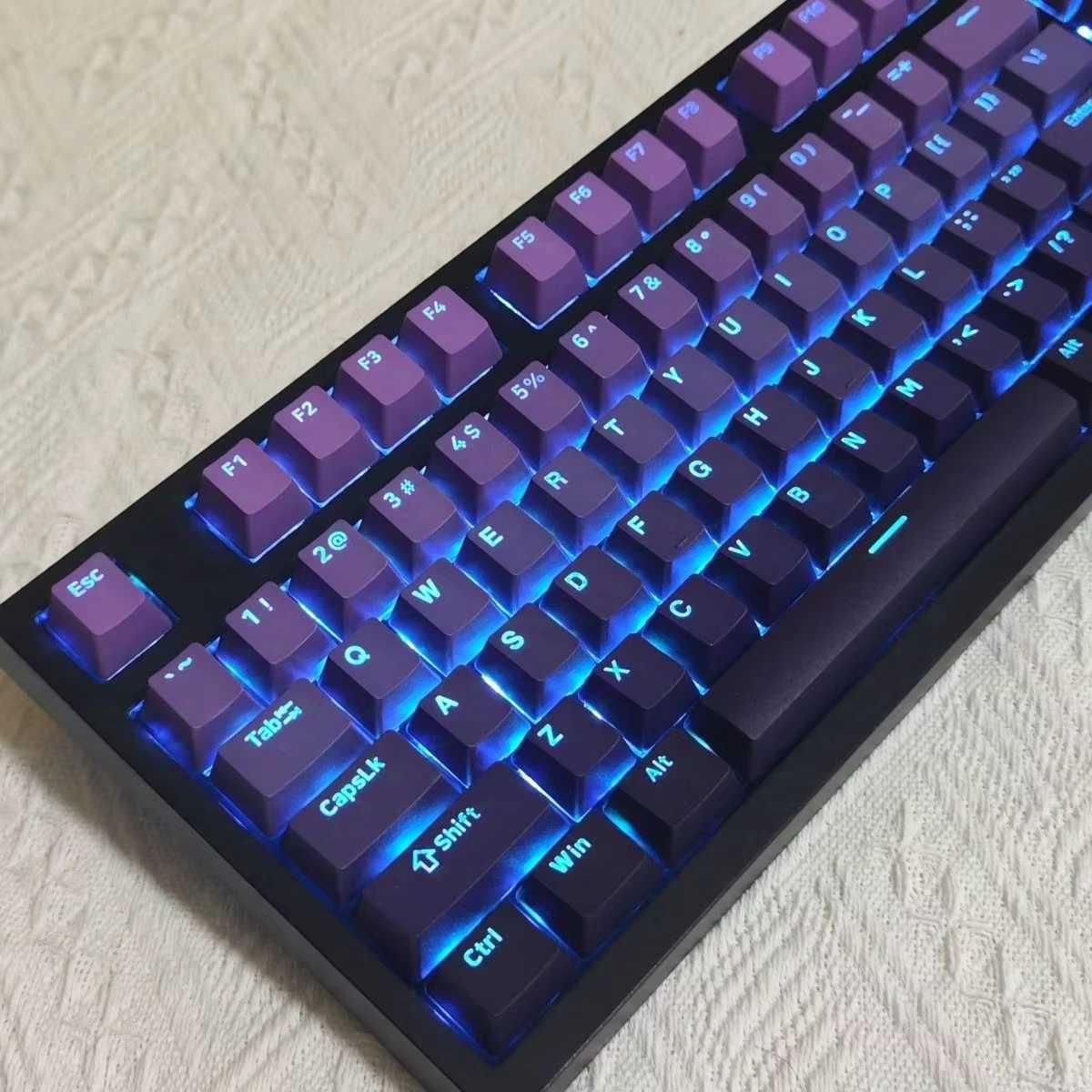 Набір кейкапів Gradient Purple RGB Backlit