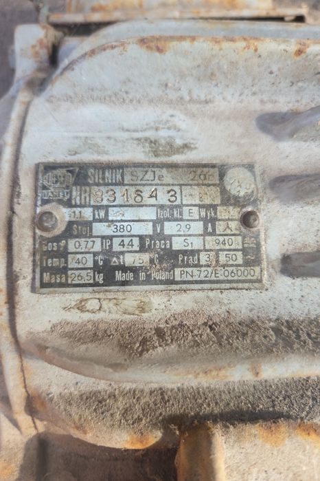 Silnik elektryczny 1,1 kW, 380 V