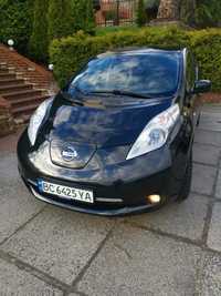 Чорний Nissan leaf 2014, 12/12, алькантара, тепловий насос, темний сал