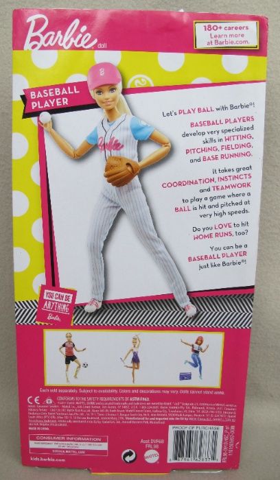 Барби Бейсболистка Barbie Made to Move Baseball Player