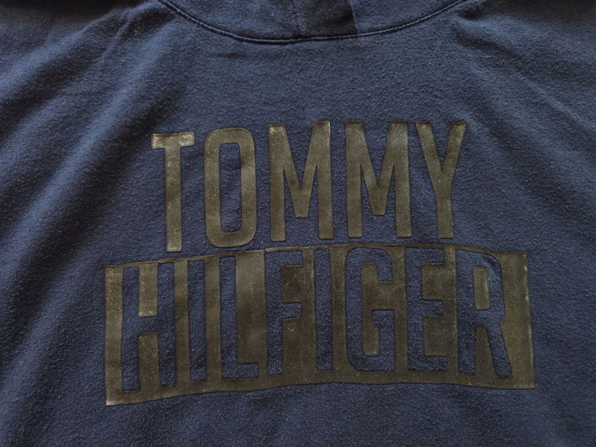 Bluza Tommy Hilfiger z kapturem granatowa