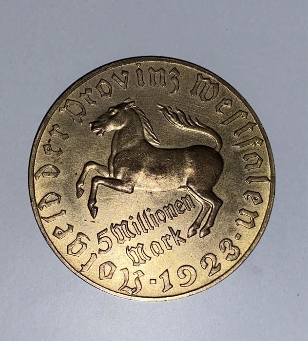 Moneta 5 milionów Marek 5 millionen Mark antyk niemiecka nr 2