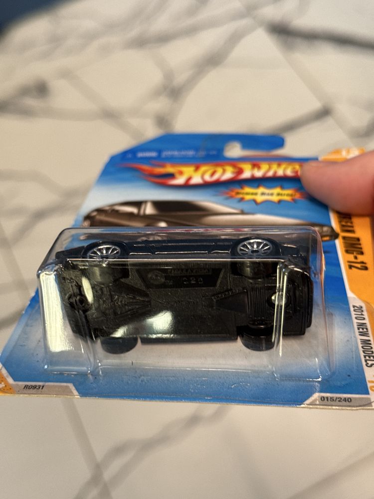 Hot Wheels ’81 DeLorean DMC-12 CZARNY!! Pierwsze wydanie 2010 idealny