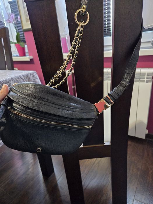 Saszetka nerka skórzana Ochnik damska