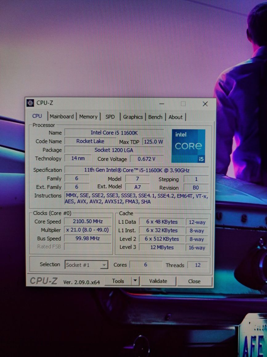 Intel Core i5-11600k