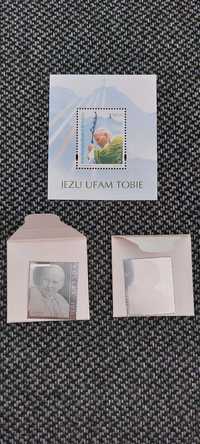 Srebrne znaczki Jan Paweł II + znaczek Pontyfikat JPII