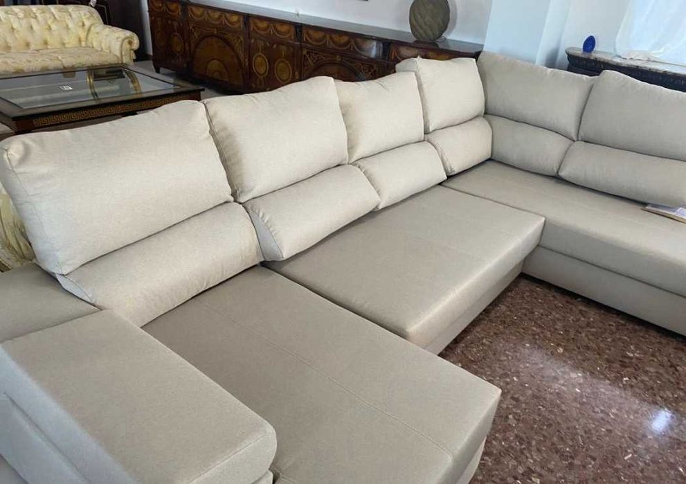 OFERTA! Sofá moderno chaise longue com frete grátis