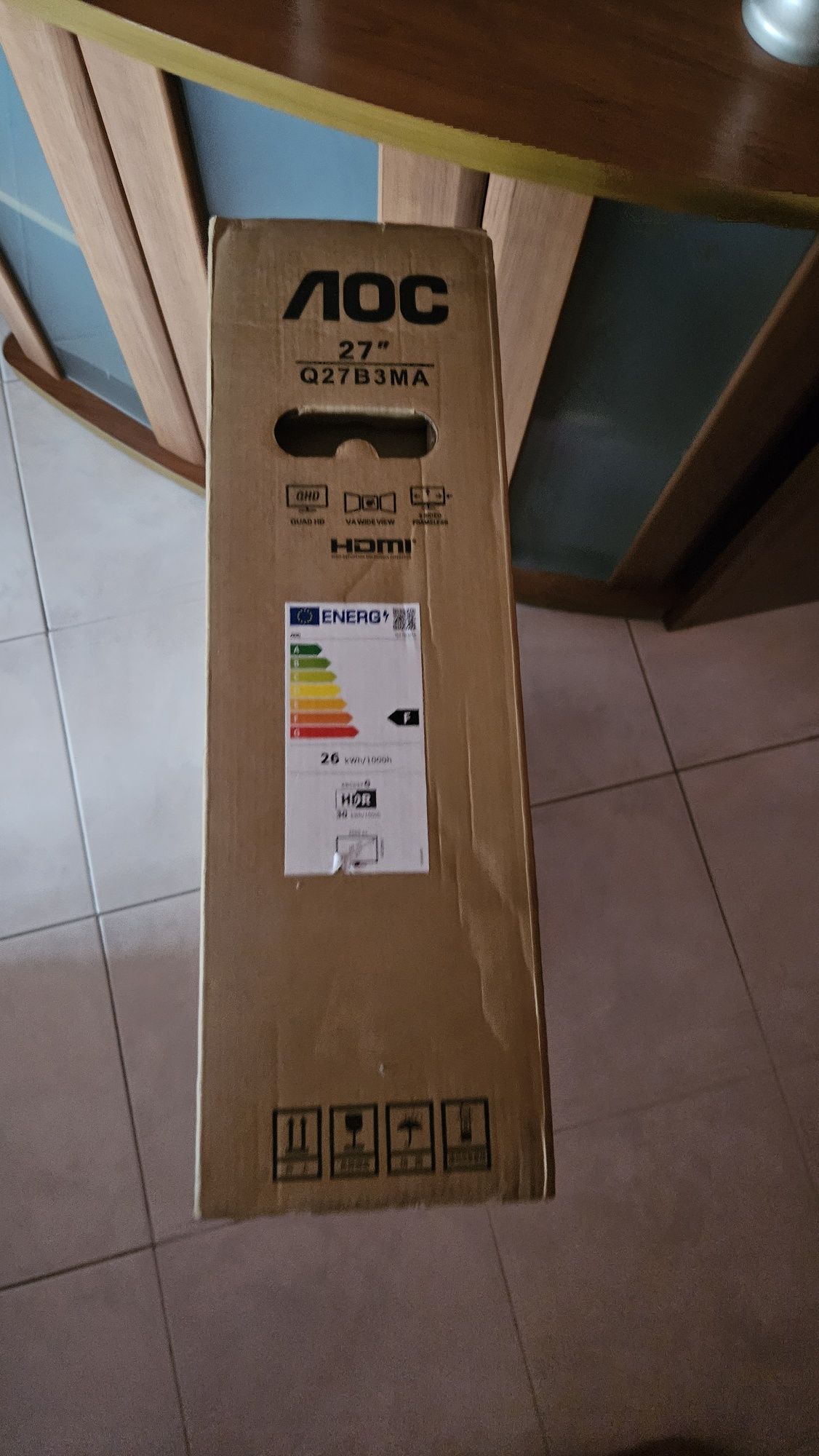 Monitor AOC Q27B3MA VA 27" QHD 16:9 75Hz FreeSync