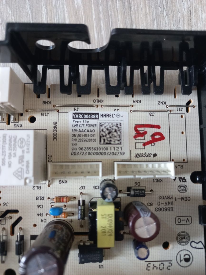 Модуль управління пральної машини beko WUE6636XAW