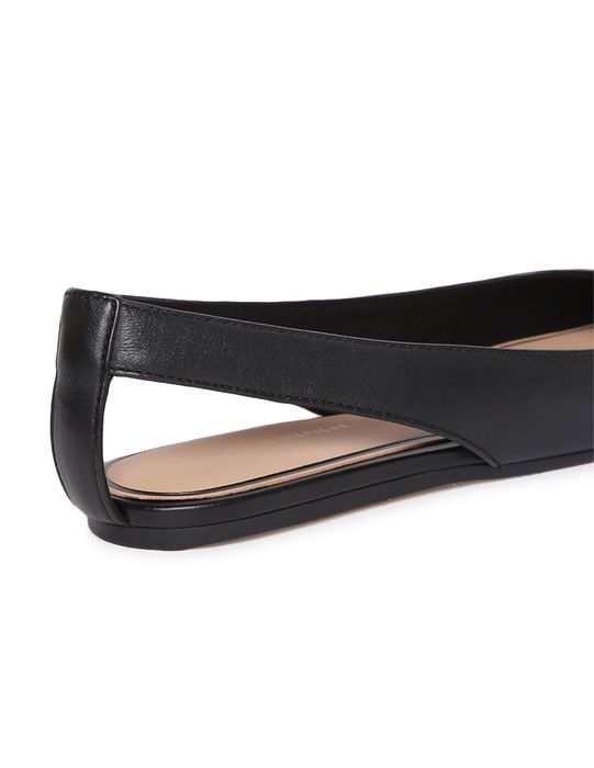 Skórzane sandały, baleriny z noskami w szpic Tommy Hilfiger 36